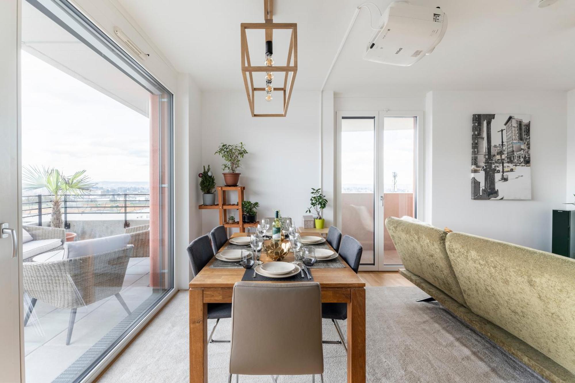 Edler Wohnraum Panoramablick 3 Sz Boxspringbetten, E-Ladestation, Kaffeevollautomat, Klima, Lift, Terrasse & 2Xtg Graz Exterior photo